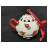 Mary Engelbreit Vintage Rose Teapot Ornament