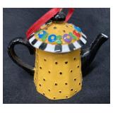 Mary Engelbreit Vintage Blossom Teapot Ornament
