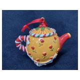 Mary Engelbreit Vintage Heart Flower Teapot