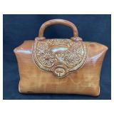 Vintage Decorative Clay Purse