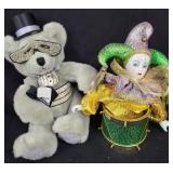 (2) Mardi Gras and Masquerade Plush
