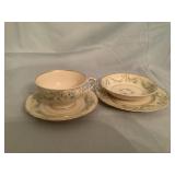Syracuse China Federal Shape 4 Piece Setting