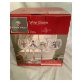 Whole Home Hand Painted Holiday Wine Glasses