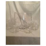 Alpine Crystal Punch Bowl with 8 Cups and Ladle