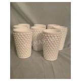 (8) Milk Glass Glasses