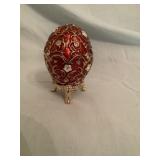 Decorative Egg Trinket Box on Stand