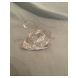 Glass Swan Figurine
