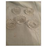 5 Crystal Salt Dishes