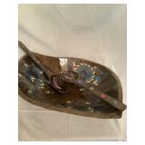 Handmade Wood Salad Bowl W Utensils