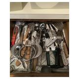 Drawer of Kitchen Utensils including Apple Slicer