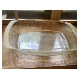 Large Decorative Glass Serving Bowl
