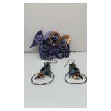 Art Brooch and Earrings