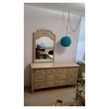 Dixie Solid Wood Dresser with Mirror