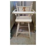 Vintage Wood Doll High Chair