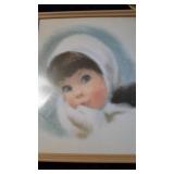 Vintage Girl Framed Print
