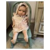 Antique Porcelain Face Doll with Cloth Body