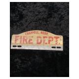 Chappell Nebraska Vintage Fire Dept Sign