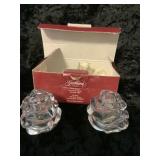 Gorham Crystal Floral Garden Salt & Pepper