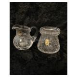 New Leaded Crystal Sugar & Creamer