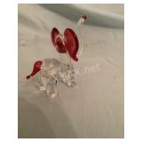 Handmade Glass Blown Elephant