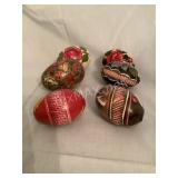 (6) Hand Painted Eggs