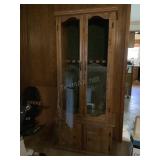 Wood Gun Rack Cabinet