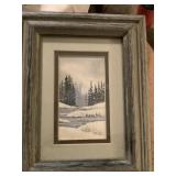 Framed Deanne Hally Watercolor