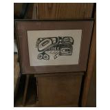 Charcoal Drawing Framed