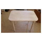Small Wood White Painted Table