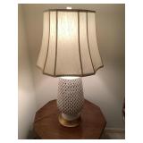 3 Way White Base Lamp