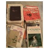 Collection of Sheet Music and Piano Books