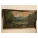 L E Sisco Oil Painting