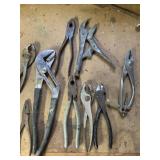 Collection of Pliers & 1 Cresent  Wrench