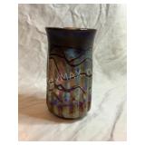 Handmade Glass Vase 1996 Signed