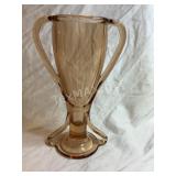 Trophy Style Glass Vase