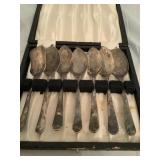 (7) Silver Plated Sheffield England Spoon Set