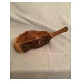 Tree  Carved Divided Sauce Server