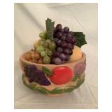 Fruit Bowl with Faux Fruit