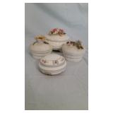 (4) Vintage Trinket Boxes