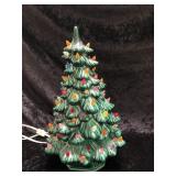 Lit Ceramic Xmas Tree
