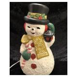 Ceramic Snowman Light