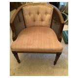 Rounded Cane Back Sitting Chair