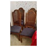 (4) Cane Back Dining Chairs