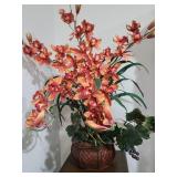 Faux Cymbidium Floral Arrangement