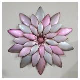 Purple and Pink Metal Flower