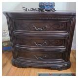 3 Drawer Solid Wood End Tale
