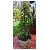 Talavera with Paper Flowers Plant - Medium