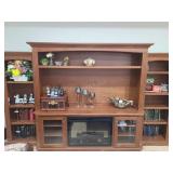 Buckingham Entertainment Console w Side Bookcases