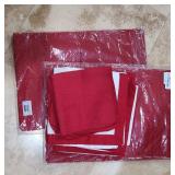 Red Placemats and Napkins