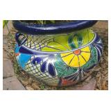 Talavera Potted Periwinkle Plant